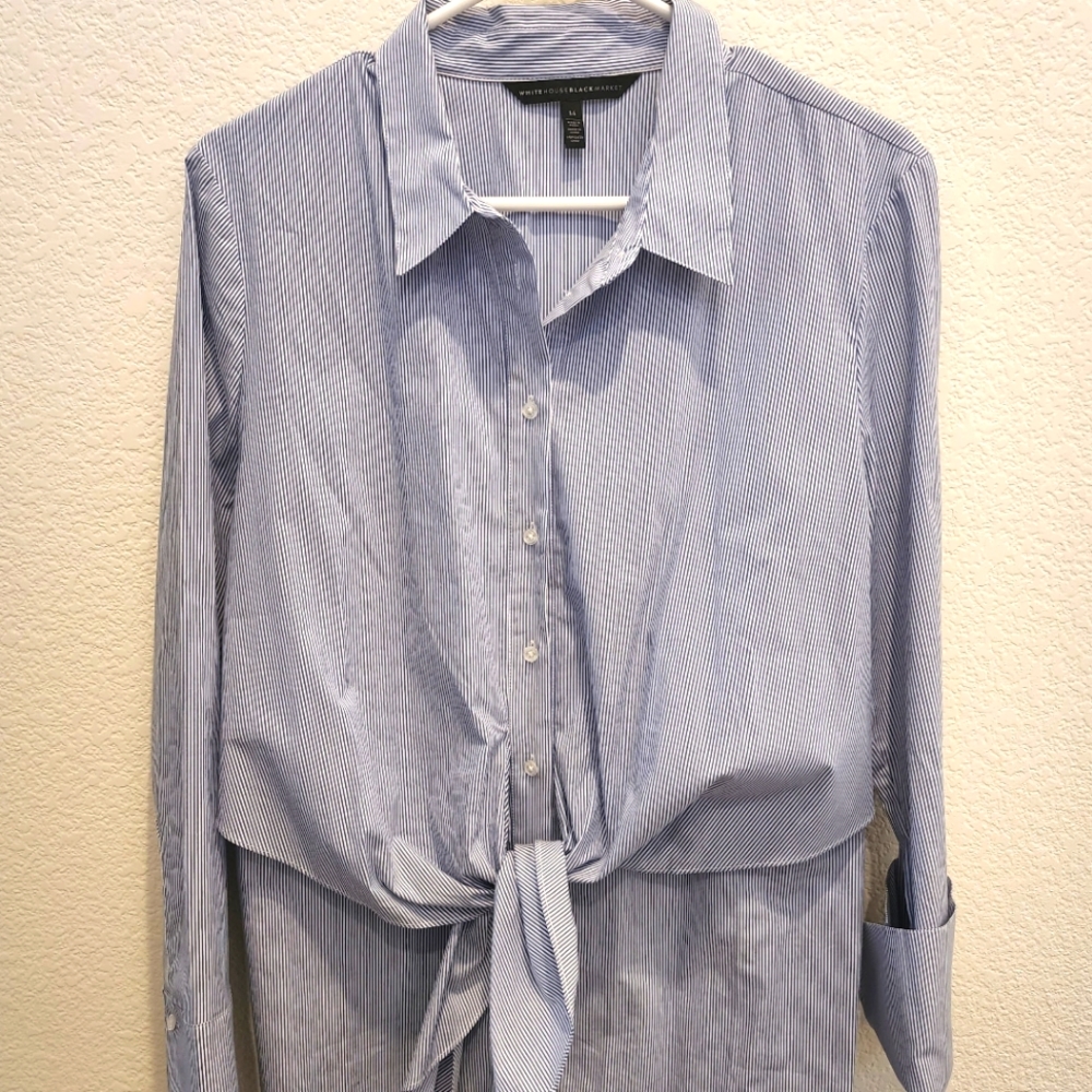 White House Black Market cotton blouse size 14